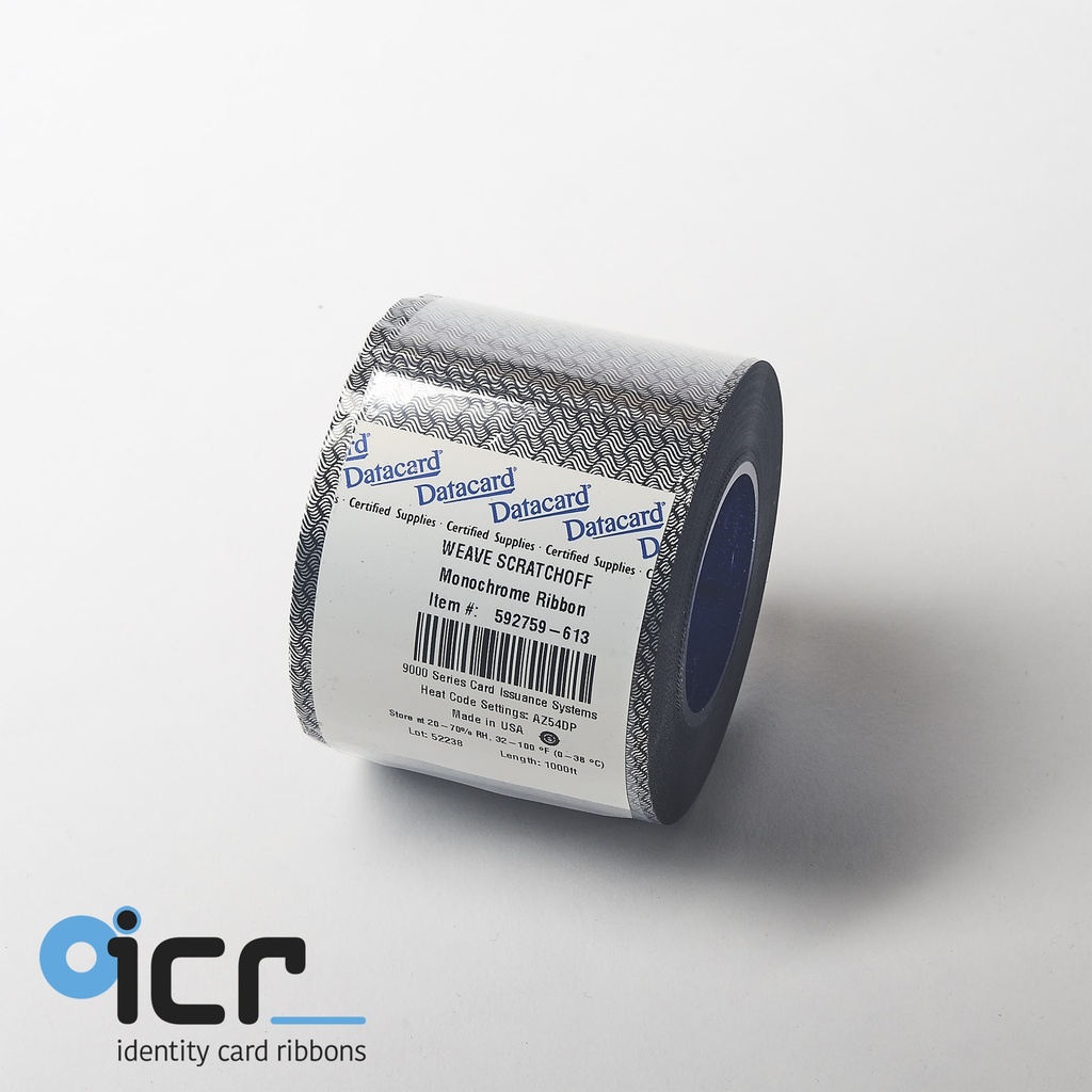 Datacard  UG800, scratch-off silver, wavy