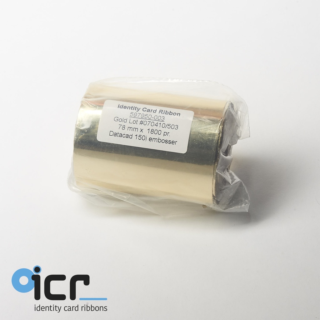 Datacard 150i, Tipping foil, Met. Gold