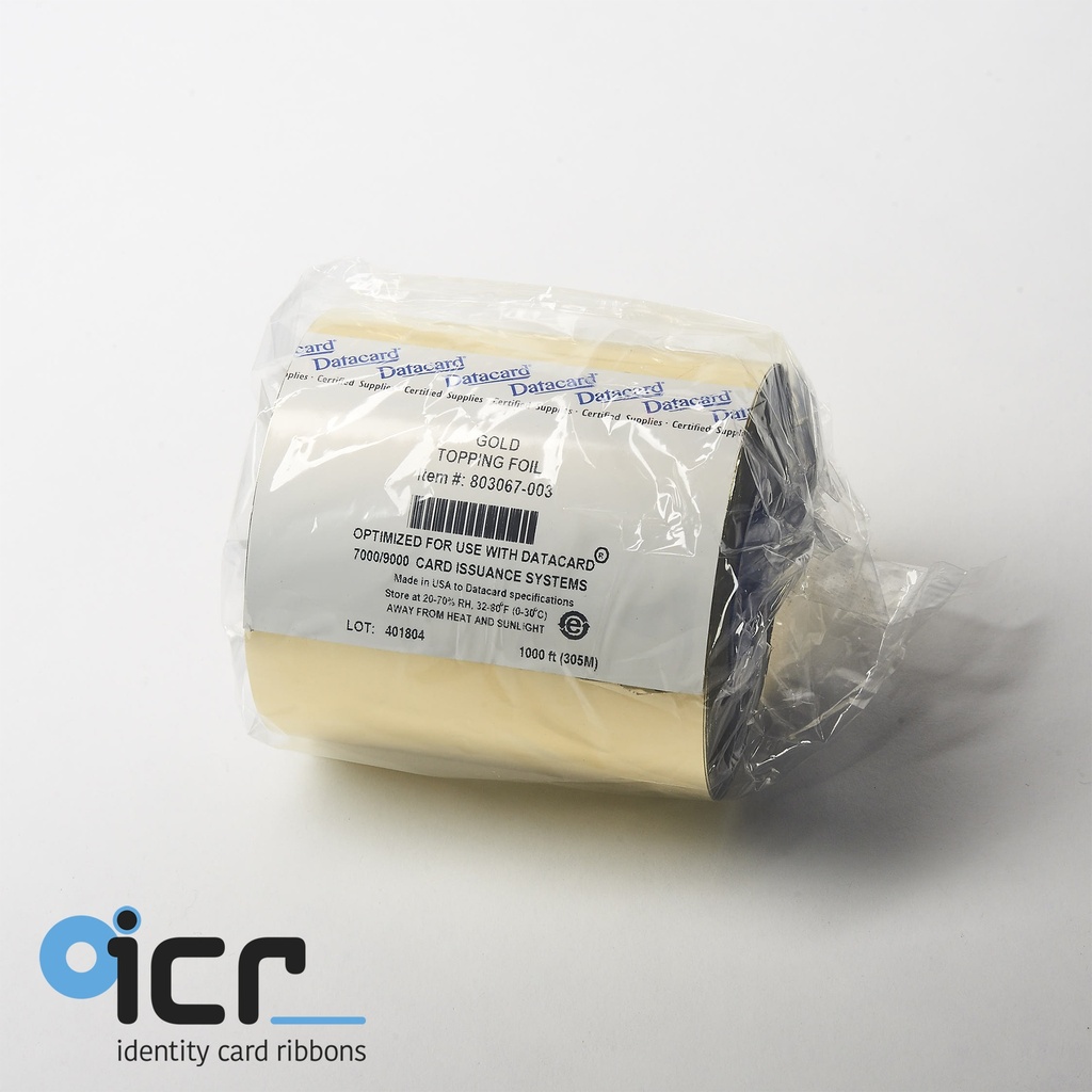 Datacard, Tipping foil, Gold,