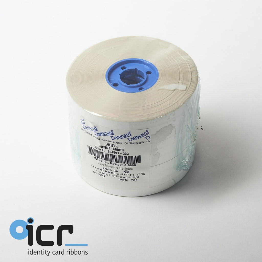 Datacard MX6000 Indent, White, (for PVC) (10x)
