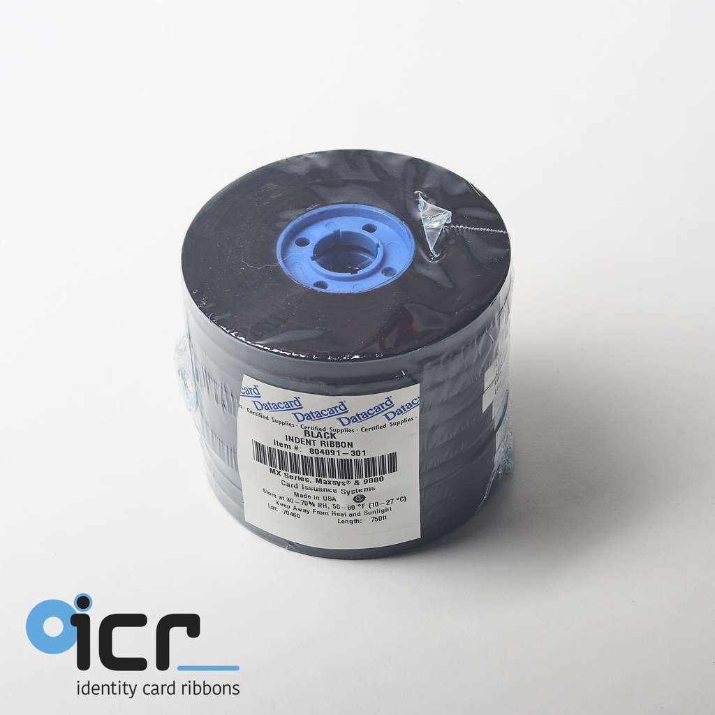 Datacard MX6000, Indent, Black, 8mm  (10x)