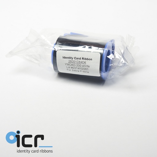 [26051D840K] ICR / Zebra YMCKO, P-serie, 200 pr.