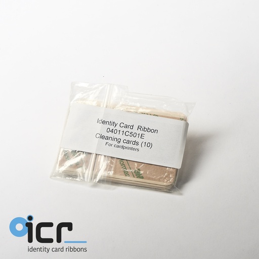 [04011C501E] ICR / Datacard Cleaning cards, for roller, 10 pcs